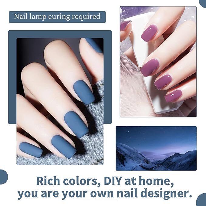 JODSONE 60 PCS Gel Nail Polish Set All Seasons No Wipe Base Coat Matte Glossy Top Coat Nail Gel Polish Kit for Starter Manicure DIY at Home Enjoy Fun-BrightBean Baby