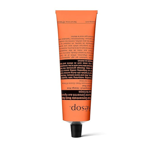 Aesop Rind Concentrate Travel Body Balm | Nourish and Smooth Skin with Shea and Cocoa Butter | Aloe Vera Juice to Soothe and Hydrate | 3.4oz / 100mL-BrightBean Baby