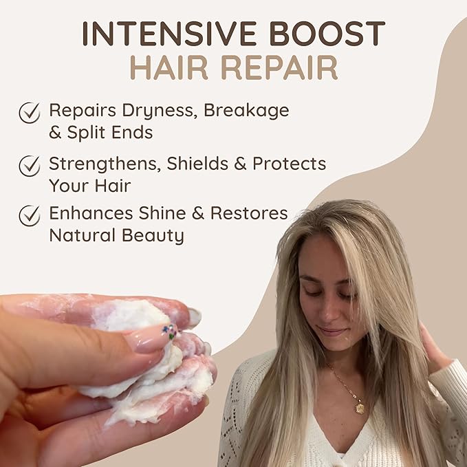 VITAMINS hair cosmetics Keratin Hair Mask - Deep Repair Conditioner with Biotin & Castor Oil - For Damaged, Dry, Curly, Straight, Thin & Fine Hair - Intense Collagen Protein Treatment-BrightBean Baby