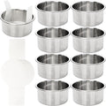 9 Pack 4 Inch Cake Pan Set with 100 Easy Lift Paper Liners Mini Round Cake Pan Stainless Steel Baking Pans for Birthday Wedding Party Oven Dishwasher Safe