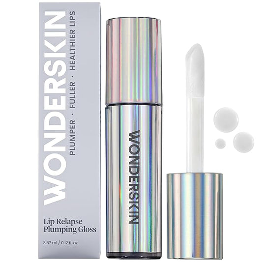 Wonderskin Lip Relapse Plumping Gloss – Lip Plumper Gloss for Fuller-Looking Lips with Hydrating, Non-Sticky, High-Shine Finish-BrightBean Baby