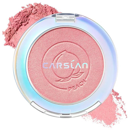 Face Blush, Powder Blush Makeup, Longlasting Highly Pigmented Face makeup, Smooth, Vegan & Cruelty Free, 1 Count, 06 PEACH-BrightBean Baby