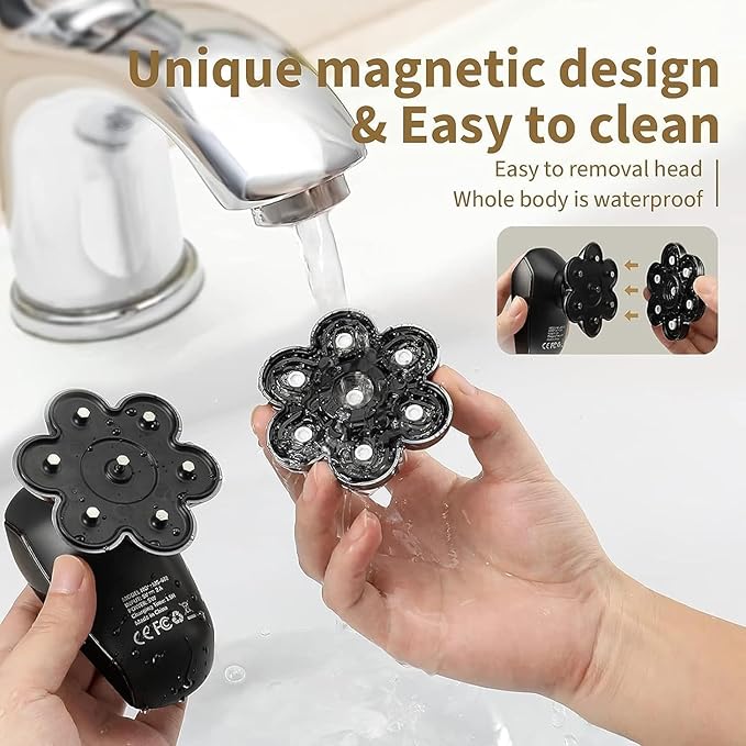 Head Shavers for Bald Men: 5-in-1 Electric Razor - IPX7 Waterproof Shaving Grooming Kit for Balder - Turbo Speed & Precision Blades-BrightBean Baby