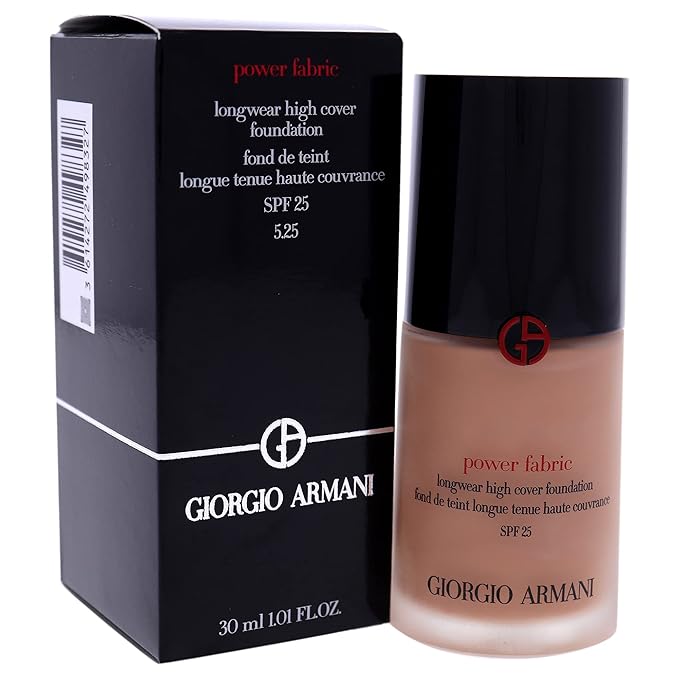 Power Fabric Longwear High Cover Foundation SPF 25-5.25 by Giorgio Armani for Women - 1 oz Foundation-BrightBean Baby