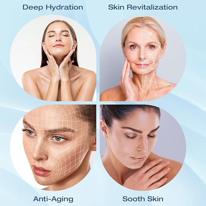 Hydrogen Face Mist Hydrating Spray,with Hydrogen Water Tablets, H2 Water Facial Spray for Deep Hydration,Anti-Aging Antioxidant Rejuvenation,Portable Design-BrightBean Baby