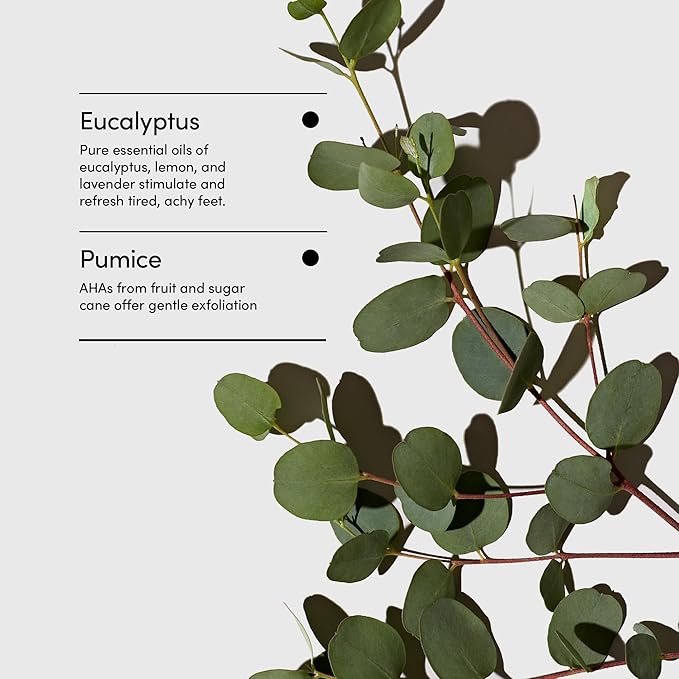 LATHER Foot Scrub with Pumice Stone - Gentle Exfoliating Foaming Foot Scrub for Skin - Cracked Heel Repair for Smooth, Soft Feet - Pedicure Foot Spa | 4 Oz-BrightBean Baby