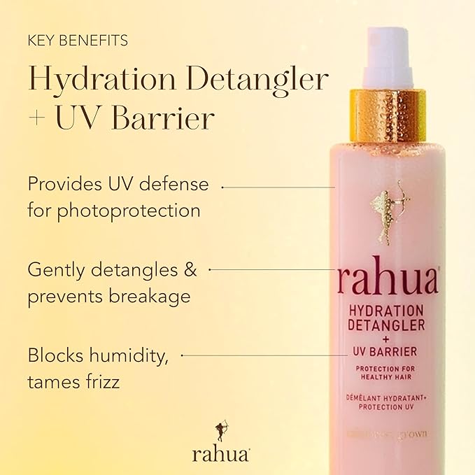 Rahua Hydration Detangler Spray + UV Barrier, 6.5 Fl Oz, Detangling Leave in Hair Care Softens Hair, Smooths Frizz, Supports Breakage & Damage, Conditioning for Brushable Shiny Hair, All Hair Types-BrightBean Baby