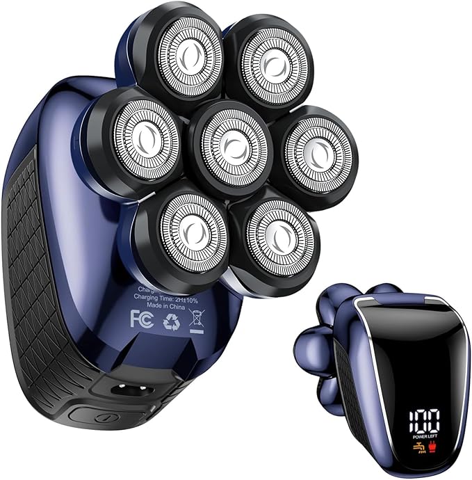 Head Shavers for Bald Men: 5-in-1 Electric Razor - Waterproof Shaving Grooming Kit for Balder - Turbo Speed & Precision Blades-BrightBean Baby