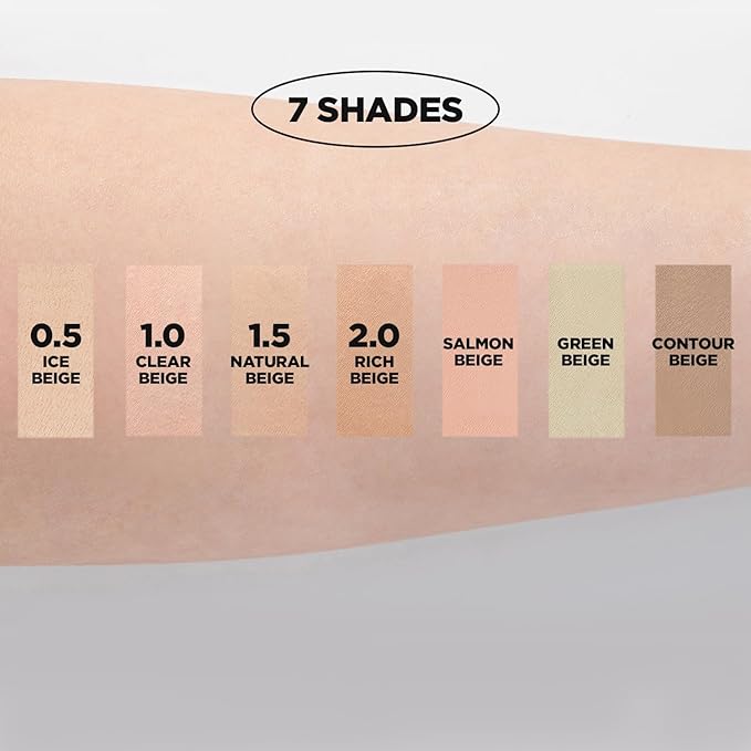 THESAEM Cover Perfection Concealer Pencil – Non Comedogenic spot Eraser - Conceal Blemish,Aging Spot,Acne&Freckle – Multi-Use Under Eye Concealer for Dark Circle,1.4g (1.0 Clear Beige)-BrightBean Baby