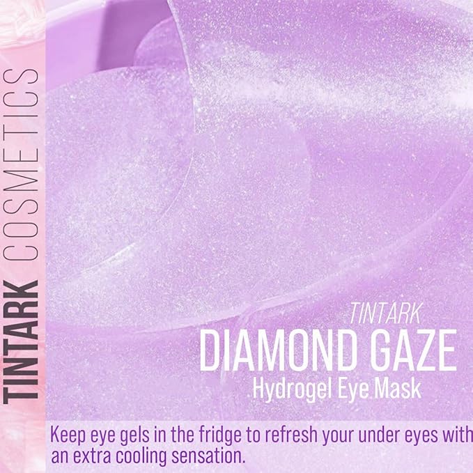 DIAMOND GAZE Under Eye Patches 28 Pairs, Rejuvenate Eye Area, Soothing Hydrate Brighten Skin, Plumps Fine Lines, Hydrogel Eye Mask with Retinol, Niacinamide and Polyglutamic Acid, Eye Gel Pads-BrightBean Baby