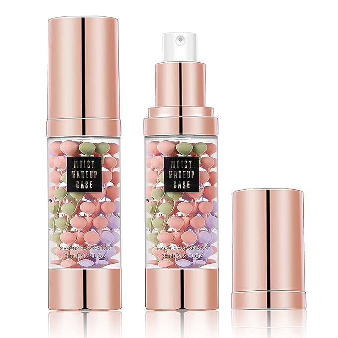 SIAMHOO One Step Face Primer Makeup Tricolor Tinted Moisturizer Skin Tone Correcting and Brightening Primer for Glowing and Flawless Makeup, 35ml - 1pcs-BrightBean Baby