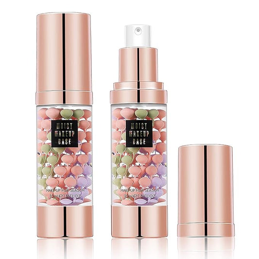 SIAMHOO One Step Face Primer Makeup Tricolor Tinted Moisturizer Skin Tone Correcting and Brightening Primer for Glowing and Flawless Makeup, 35ml - 1pcs-BrightBean Baby