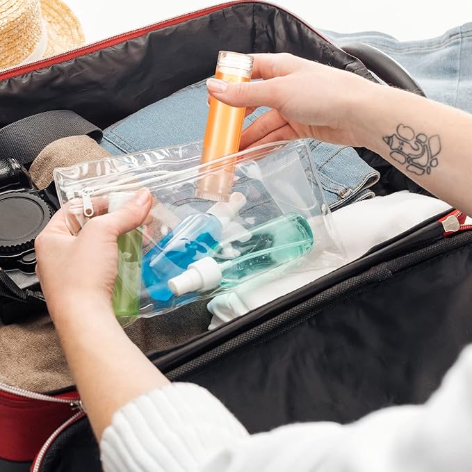 50 Pcs Lip Balm Containers Tubes Empty 3/16 oz Clear Lip Tubes and Shrink Wrap, Lip Gloss Tubes Lip Balm Containers with White Caps Twist Tubes for making Gifts, Travel-BrightBean Baby