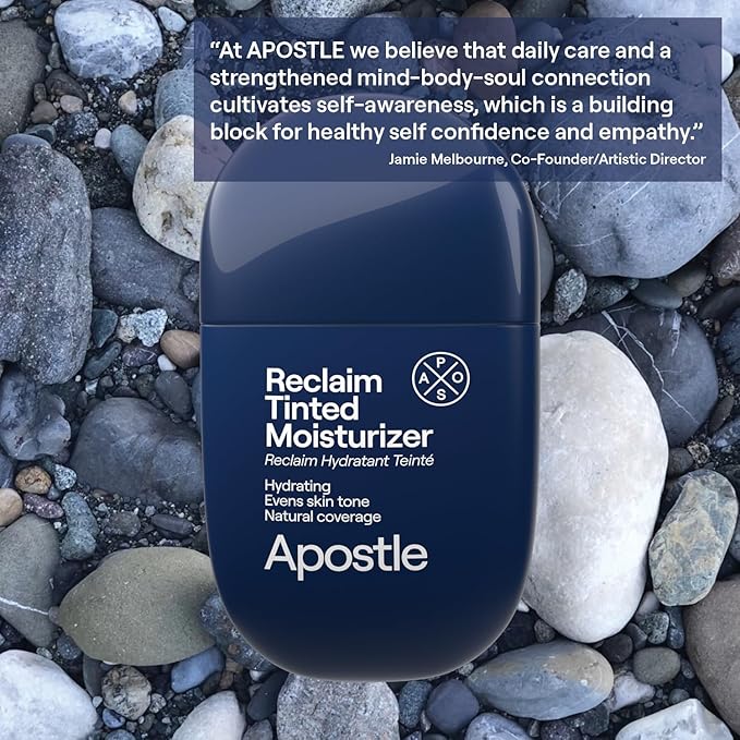 APOSTLE Reclaim Tinted Moisturizer for Men (2 Morant Bay) - Niacinamide, Vitamin E, Squalane, Hyaluronic Acid, Tinted Face Moisturizer For Men. Hydrates, Evens Skin Tone, Reduces Fine Lines, 1 Fl. Oz.-BrightBean Baby