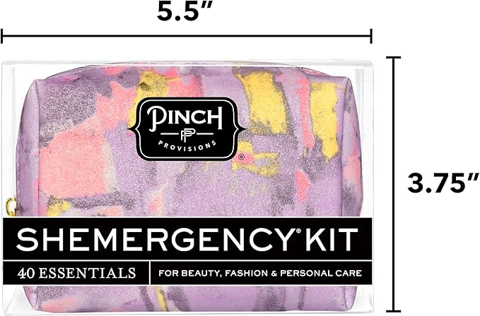 Pinch Provisions Shemergency Kit for Her, 40 Emergency Essential Items, Compact, Multi-Functional Pouch, Gift for Women, Birthday, Bachelorette Parties, and More!-BrightBean Baby
