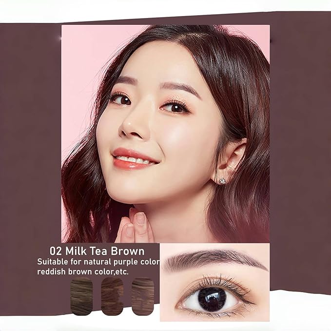 Eyebrow Pencils for Women,1Pack Micro Eyebrow Pencil Waterproof Smudgeproof,Ultra-Precise Tip Long-Lasting Brow Pencils for Natural Looking Eyebrows,Built-In Spoolie Brush,02 Milk Tea Brown.-BrightBean Baby