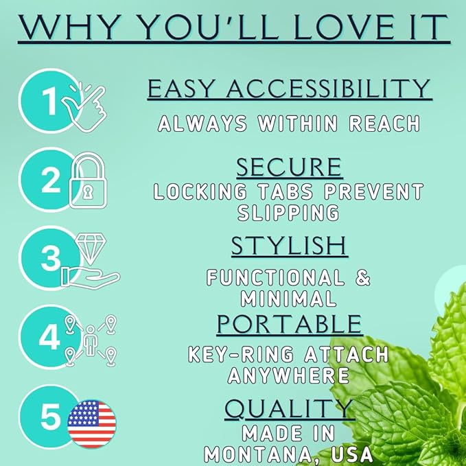 Keychain Holder EOS Lip Balm Stick (Keychain Only) - Travel Size Lip Balm Chapstick - Healing Stick - Made in USA-BrightBean Baby