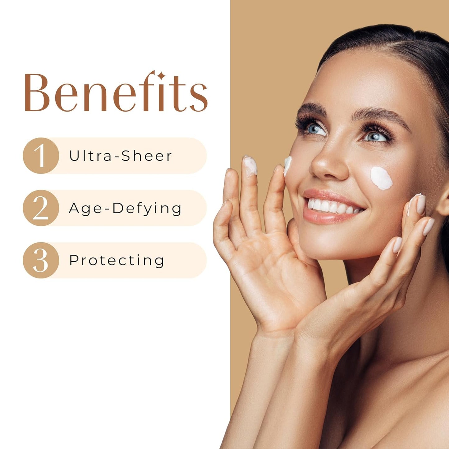 In The Spotlight SPF 50 Sun Protection and Skincare Enhancer, Facial Skin Care Product with Hyaluronic Acid, Sun Screen Protector for Faces, Personal Face Sunscreen Regimen-BrightBean Baby