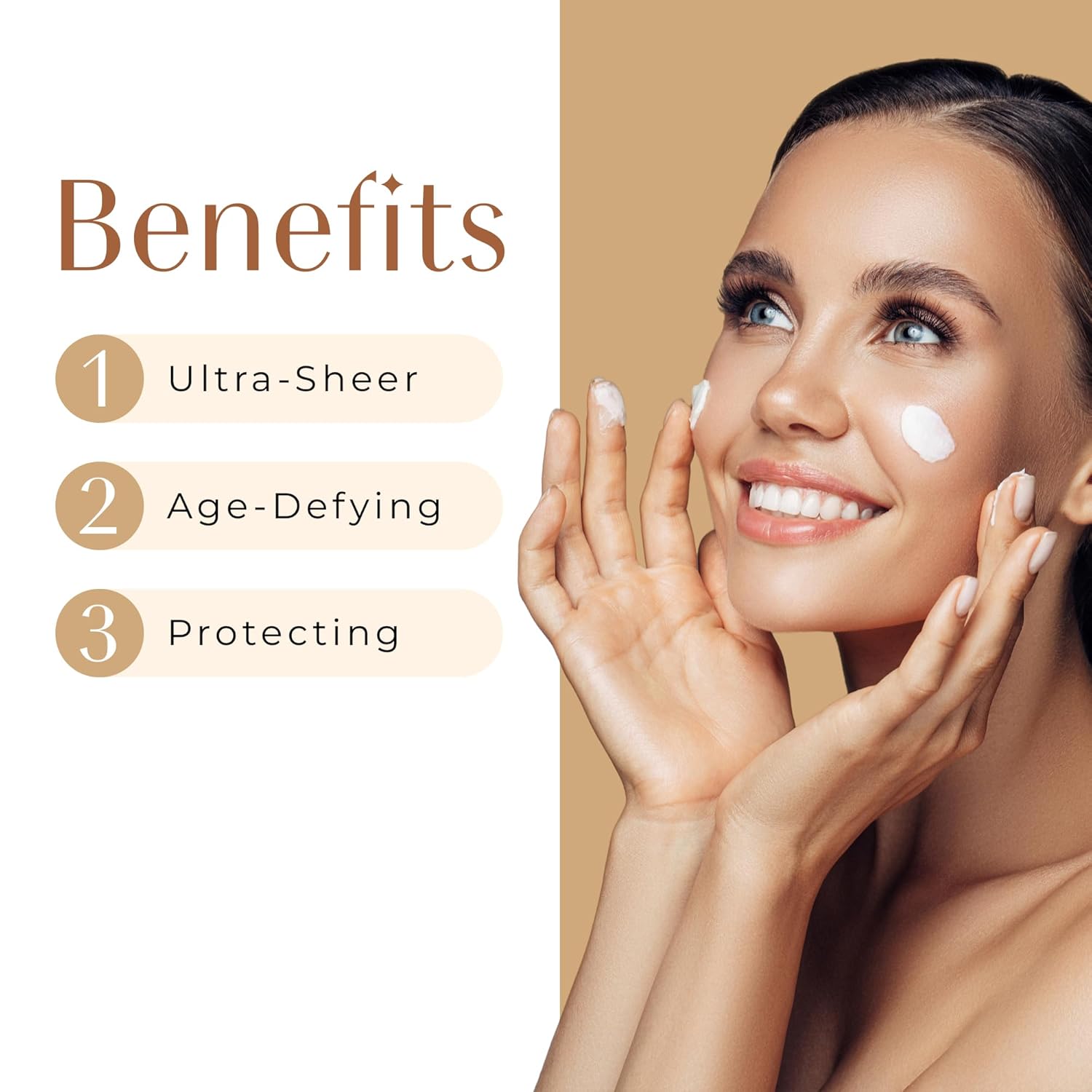 In The Spotlight SPF 50 Sun Protection and Skincare Enhancer, Facial Skin Care Product with Hyaluronic Acid, Sun Screen Protector for Faces, Personal Face Sunscreen Regimen-BrightBean Baby