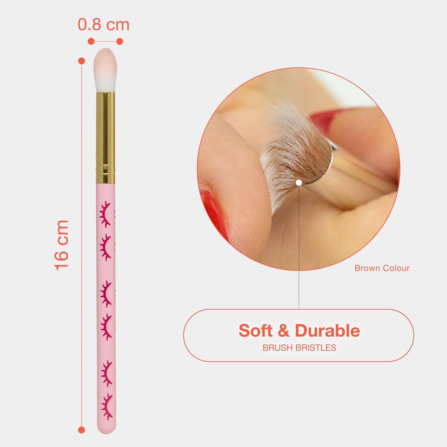 CURACORO Lash Shampoo Brushes Set, Eyelash Cleansing Brush For Cleansing Eyelash Extension, Soft and Comfortable Facial Makeup Remover Tools (Pink, Pack of 10)-BrightBean Baby