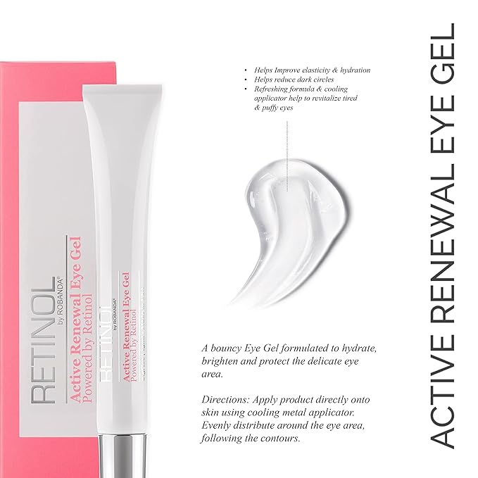 Retinol Active Renewal Eye Gel│ Under Eye Treatment For Dark Circles and Puffiness │ For All Skin Types-BrightBean Baby