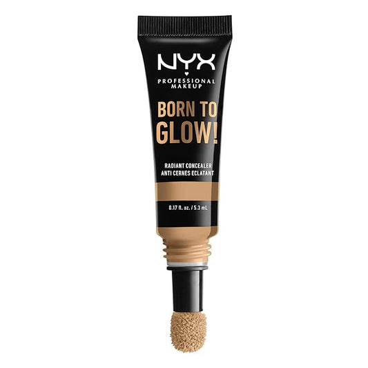NYX PROFESSIONAL MAKEUP Born To Glow Radiant Concealer, Medium Coverage - Beige-BrightBean Baby