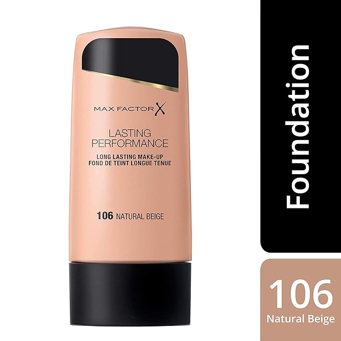 Max Factor, Long Lasting Performance No.106, Natural Beige, Foundation, 1.1 Ounce-BrightBean Baby