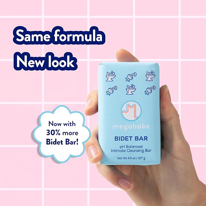 Megababe Bidet Bar | pH Balanced Cleansing Bar for the Entire Intimate Area | 4.5 oz-BrightBean Baby