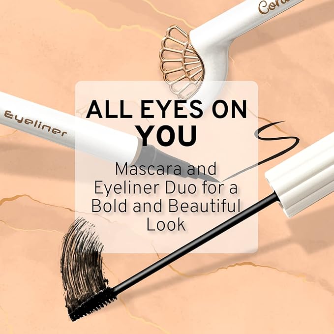 Shell Makeup Set - All in One Makeup Kit for Women with Compact BB Cream Powder, Eyeshadow Palette with Brown Shades, Eye Shadow Brush, Mascara, 3 Lipsticks, Necklace - Make Up Gift Set Box-BrightBean Baby