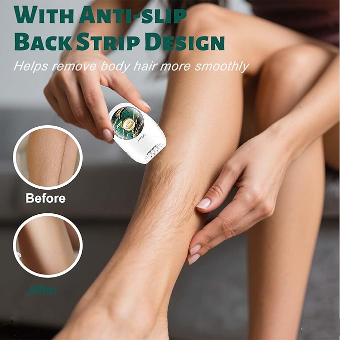 VGR 706 Professional Epilator for Women,Portable Cordless Smooth Glide Hair Removal Device for Legs, Underarm, Back,Full-Body Epilator with 18 Tweezers System, 2 Speeds Hair Removal with Silent Design-BrightBean Baby