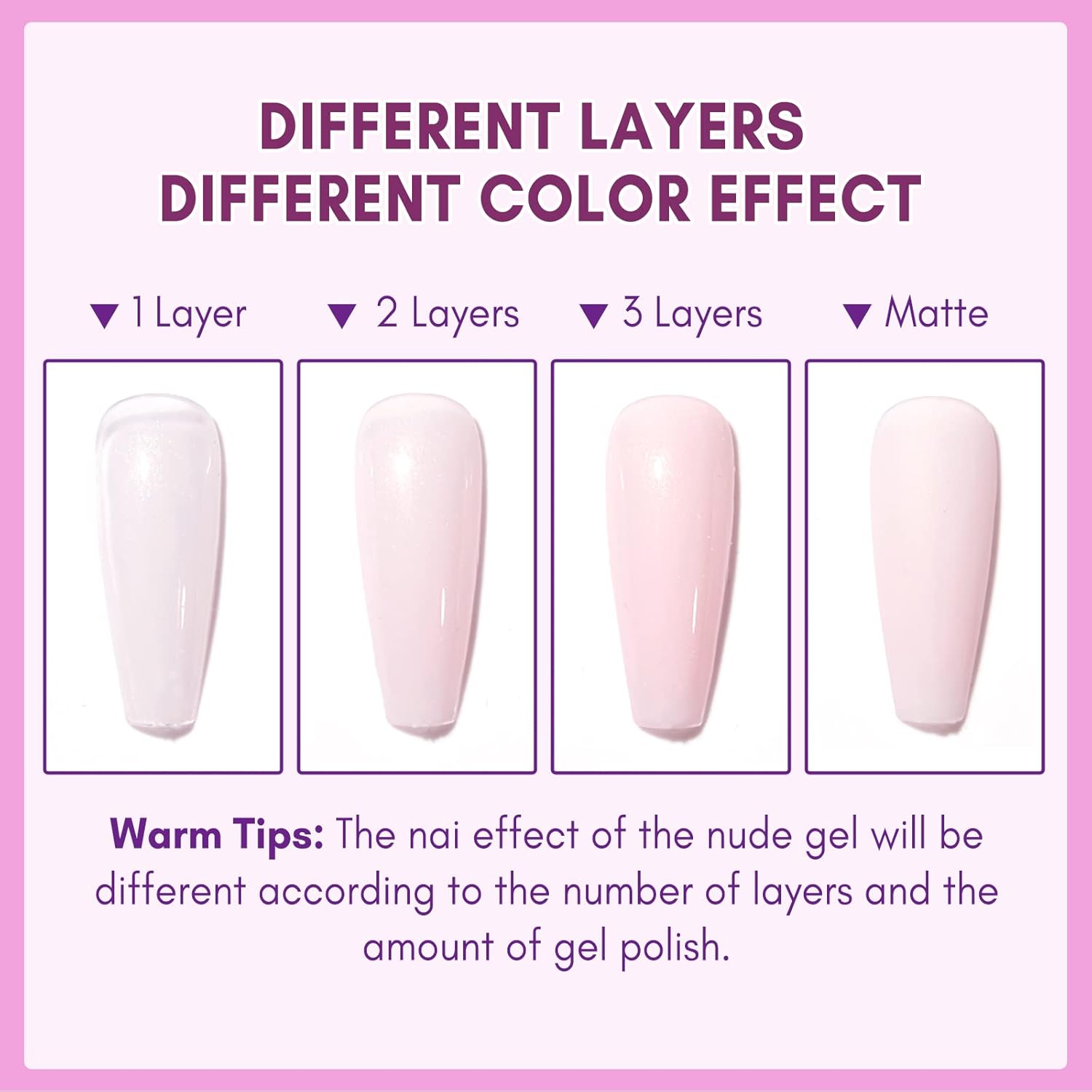 Makartt Gel Nail Polish: Jelly Pink Gel Polish Glitter Natural Nude Soak Off UV/LED Gels for DIY Manicure & Nail Art Designs, Home & Salon Use - Soft Whisper 15ml-BrightBean Baby