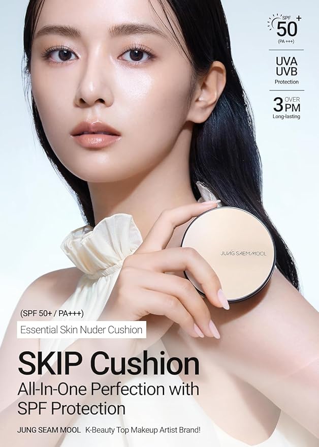 [JUNGSAEMMOOL OFFICIAL] Essential Skin Nuder Cushion (09 Bronze) | Refill Not Included | Natural Finish | SPF50 Broad Spectrum | Makeup Artist Brand | Cream Foundation-BrightBean Baby