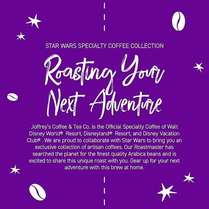 Joffrey's Coffee - STAR WARS™ Dark Side Trio Coffee Collection, STAR WARS Licensed Collection, Artisan Dark Roast, Bold & Smooth Taste, Brew or French Press (Ground, 3-pack)