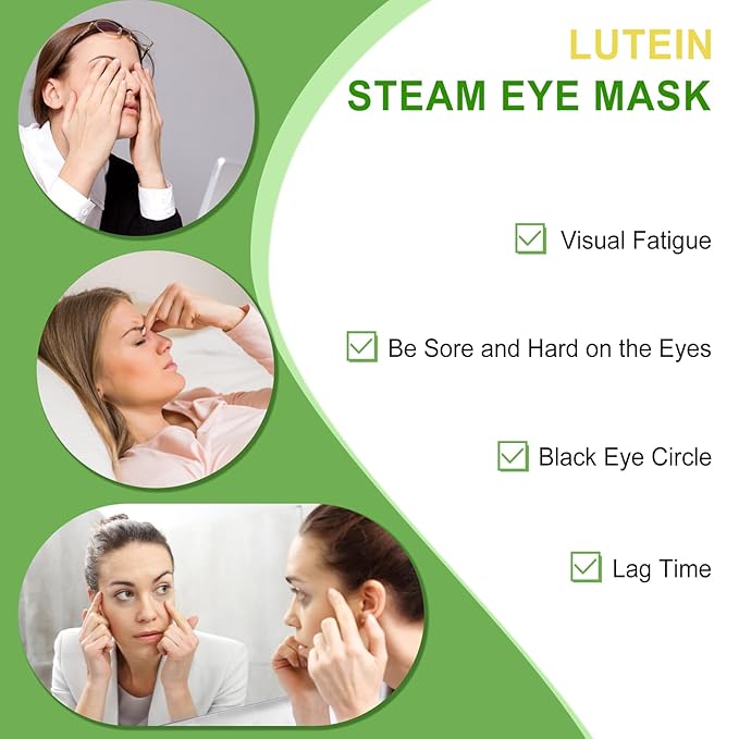 5PCS Steam Eye Mask, Relieve Eye Fatigue, Can be Used for Eye Relaxation, Jet Lag or Insomnia, Disposable Heated Steam Eye Mask, Rich in Nutrients Heated to Promote Absorption (Fragrance-Free)-BrightBean Baby
