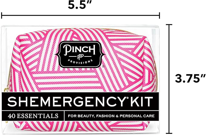 Pinch Provisions Shemergency Kit for Her, 40 Emergency Essential Items, Compact, Multi-Functional Pouch, Gift for Women, Birthday, Bachelorette Parties, and More!-BrightBean Baby