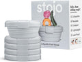 STOJO Collapsible Bowl 5 Set - Cashmere, 36oz - Reusable Silicone Bowl for Hot and Cold Food - Perfect for Travel, Meal Prep, To-Go Lunch, Camping & Hiking - Microwave & Dishwasher Safe