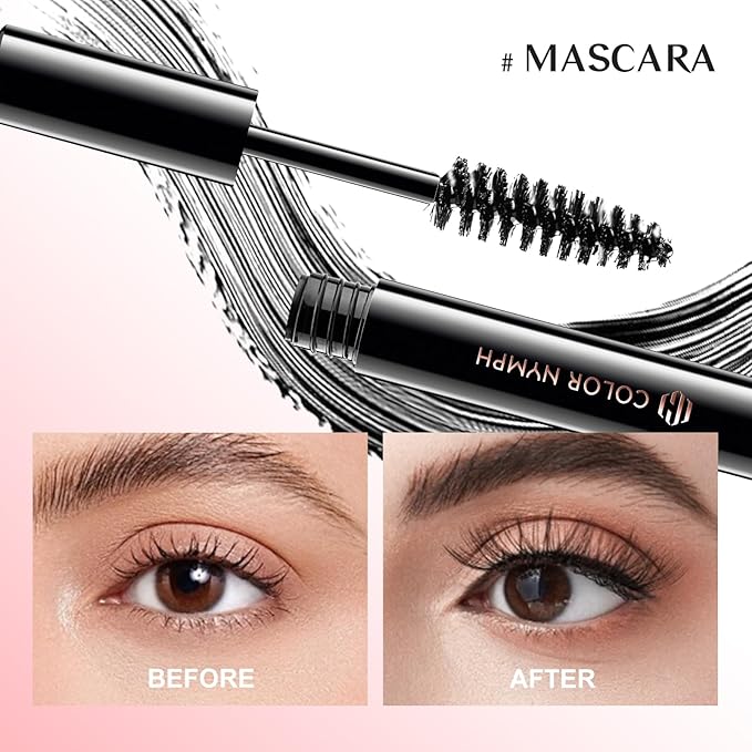 Color Nymph Beginner Makeup Set, Full Starter Cosmetics Set for Teenager Girls with Eyeshadow Palette Blush Lipstick Lip Pencil Eye Pencil Brush Mascara Portable Bag-BrightBean Baby