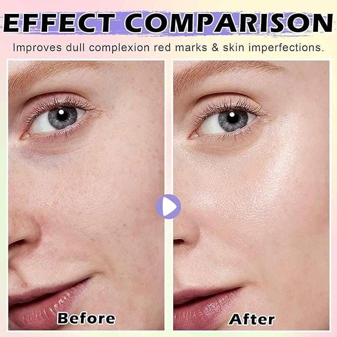 3 In 1 Color Corrector Makeup Primer Color Correcting Primer Cream Tinted Moisturizer Brightening Primer Facial Serum Isolation Cream Neutralizes Skin Tone for Face Before Makeup Base Cream-BrightBean Baby