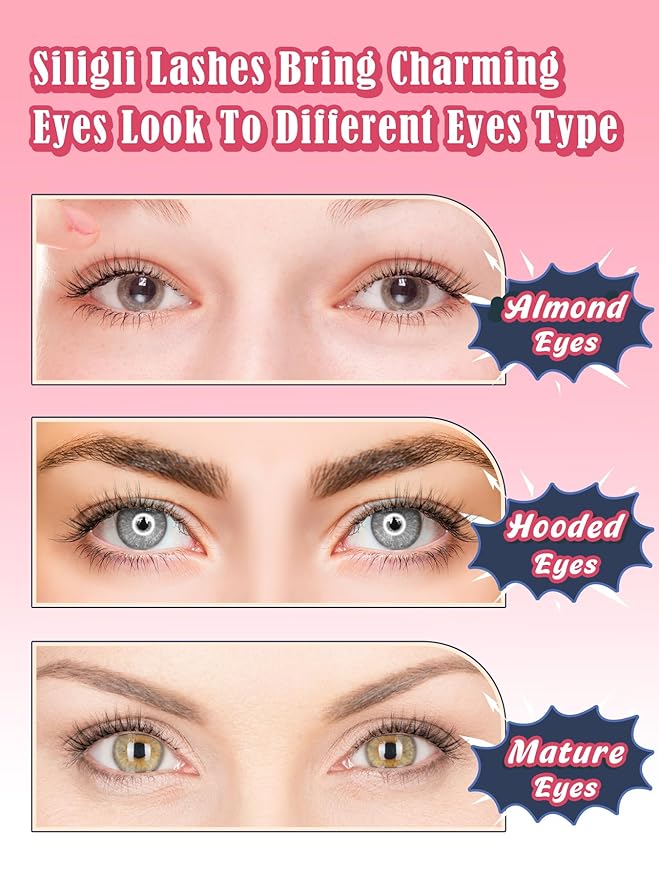 Cat Eyelashes Natural Eye Lashes 12mm False Lashes Wispy Thin Band 3D Volume Fake Eyelash C Curl Lash Pack Natural Look 7 Pair-BrightBean Baby