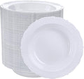 DaYammi 100 Pack Plastic Bowls, 12oz Disposable Soup Bowls, Heavy Duty Dinner Bowls for Weddings, Parties, Dinners, Catering and Everyday Use