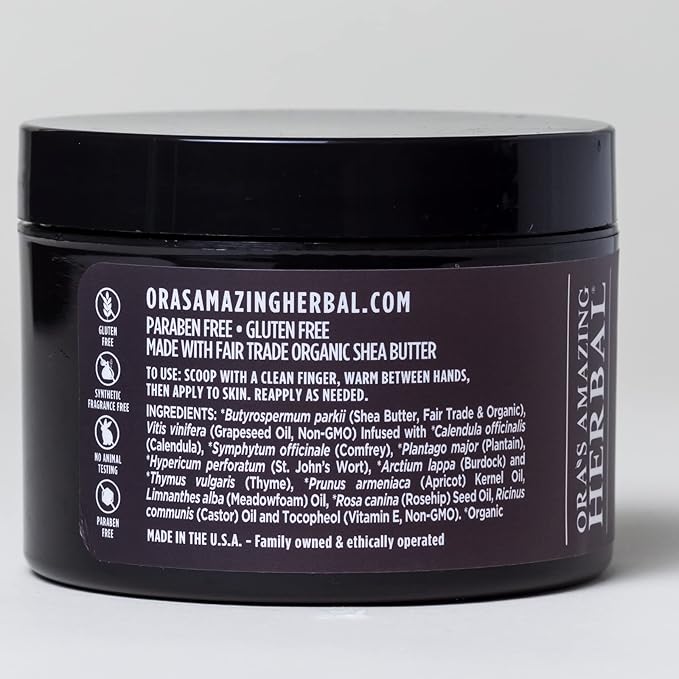 Ora's Amazing Herbal, Eczema Treatment, Touchy Skin Salve, Ultra Healing Body Butter, Organic Calendula for Skin, Herbal Salves, Unscented Skin Care-BrightBean Baby