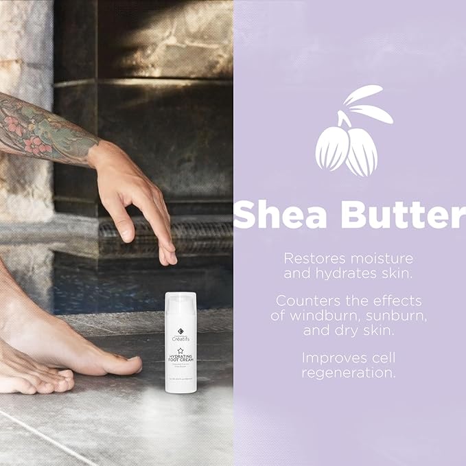 Hydrating Foot Cream for Dry Cracked Heels and Feet, 3.4 fl. oz., Deep Moisturizing Seaweed Extract and Shea Butter, Restores Soft Supple Skin-BrightBean Baby