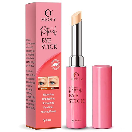 Instant Eye Bag Remover, Retinol Eye Cream for Dark Circles, Under Eye Brightener Stick, Under Eye Cream Anti Aging, Eye Cream for Wrinkles, Brightening Eye Cream for Puffiness and Bags-BrightBean Baby