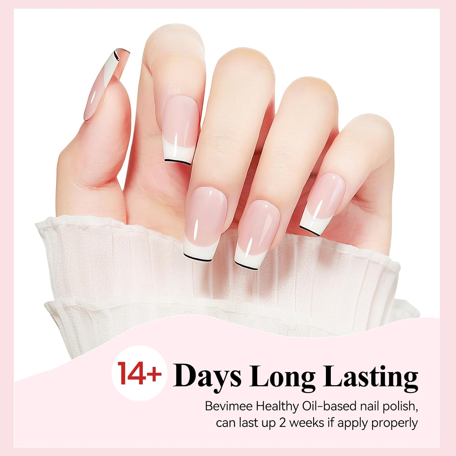 Nail Polish Nude Pink Quick Dry Sheer Color Nail Lacquer Non Gel Long Lasting Regular Fast Dry Fingernail Polish DIY Salon Gift For Women 12ML-BrightBean Baby