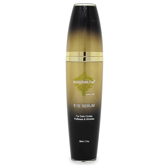 MOUNTAIN TOP Eye Serum Infused with 24K Gold, Vitamin C, Argan Oil, Hyaluronic Acid - For a Tighter Lift and Reduction in Appearance of Wrinkles, Fine Lines, and Dark Circles (1.7oz)-BrightBean Baby