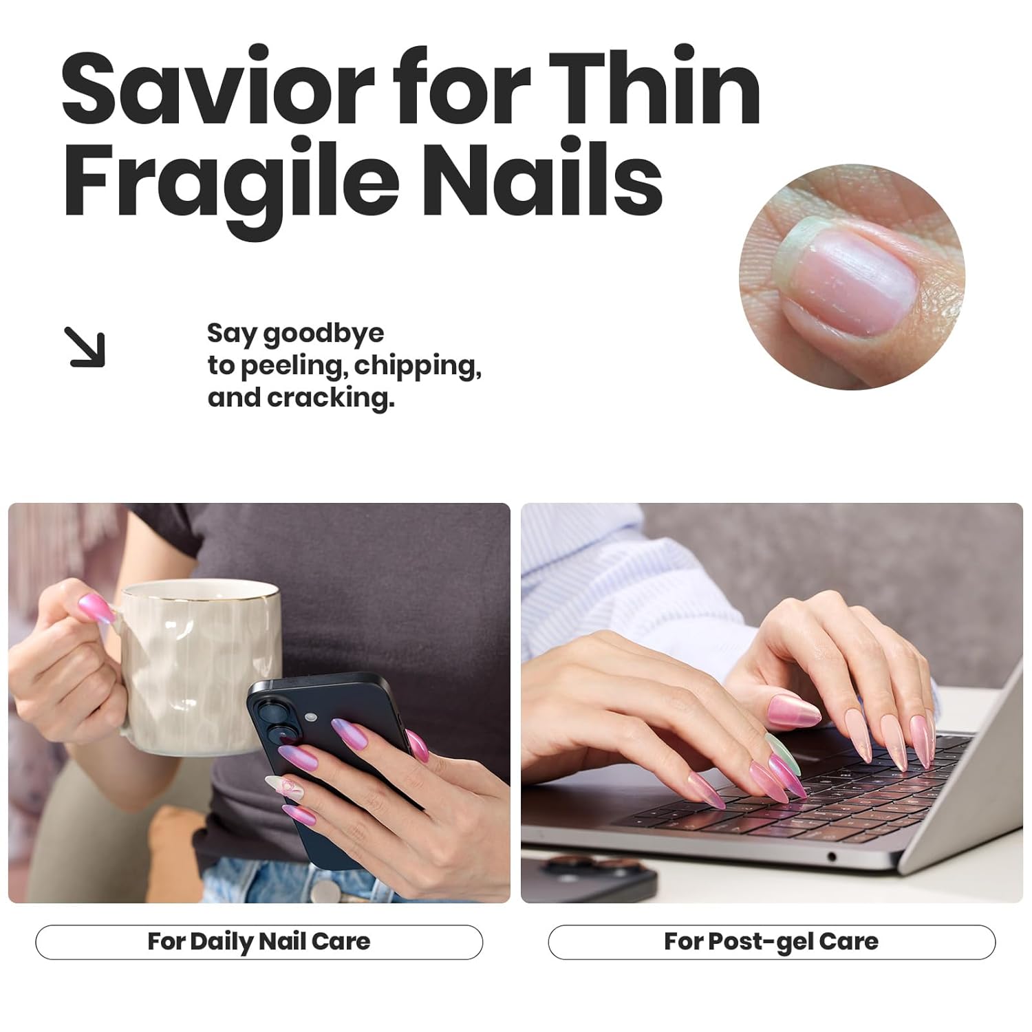 Beetles Pearl Nail Polish Set Mermaid Glow, 6 Colors Shimmer Pearl Pink Purple Quick Dry Nail Polish Long Lasting DIY Manicure Gift for Girls Women Nail Strengthener Polish-BrightBean Baby