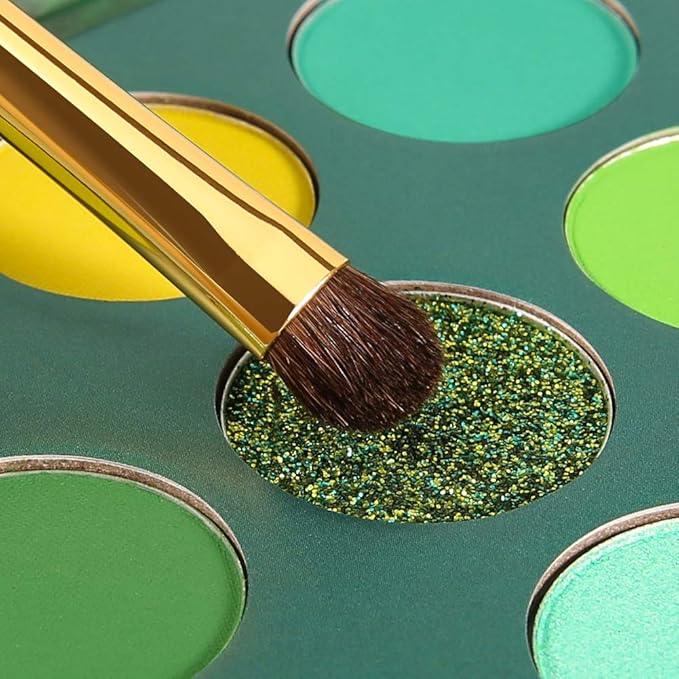 docolor Eyeshadow Palette 9 Colors Green Eyeshadow Gemstone Shadow Palette Highly Pigmented Mattes Shimmers Smokey Glitter Cream Colorful Powder Long Lasting Waterproof Makeup Palette-BrightBean Baby