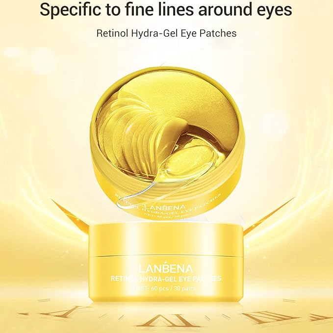 30 Pairs Hyaluronic Acid Collagen Eye Mask,Moisturizing Brightening Eye Mask, Eyes Treatment for Reducing Dark Circles, Lighten Wrinkles Anti-Aging, Fine Lines Eye Bags Puffiness for Women Men-BrightBean Baby