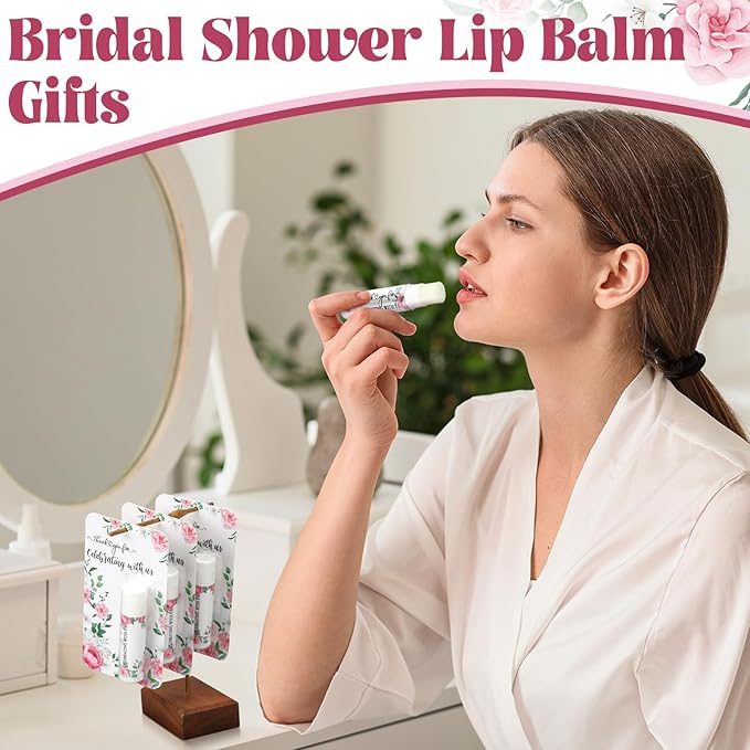 30 Pack Thank You Gift Lip Balm Bulk Bridal Shower Favors Bridal Shower Favor Lip Care Set Bachelorette Party Favors Baby Shower Favor Thank You Appreciation Gift for Guest Basket Gift Stuffer-BrightBean Baby