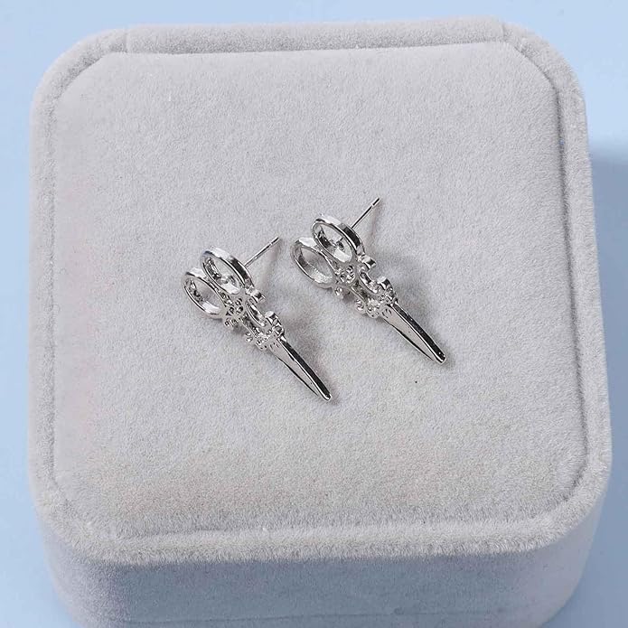 Punk Scissors Stud Earrings Gold Barber Earrings Minimalist Petite Earrings Personalized Earrings for Women and Girls Hair Stylist Gifts-BrightBean Baby